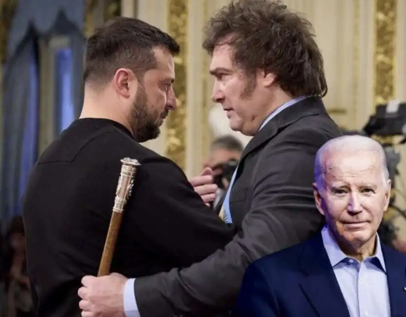 joe biden javier milei volodymyr zelensky 