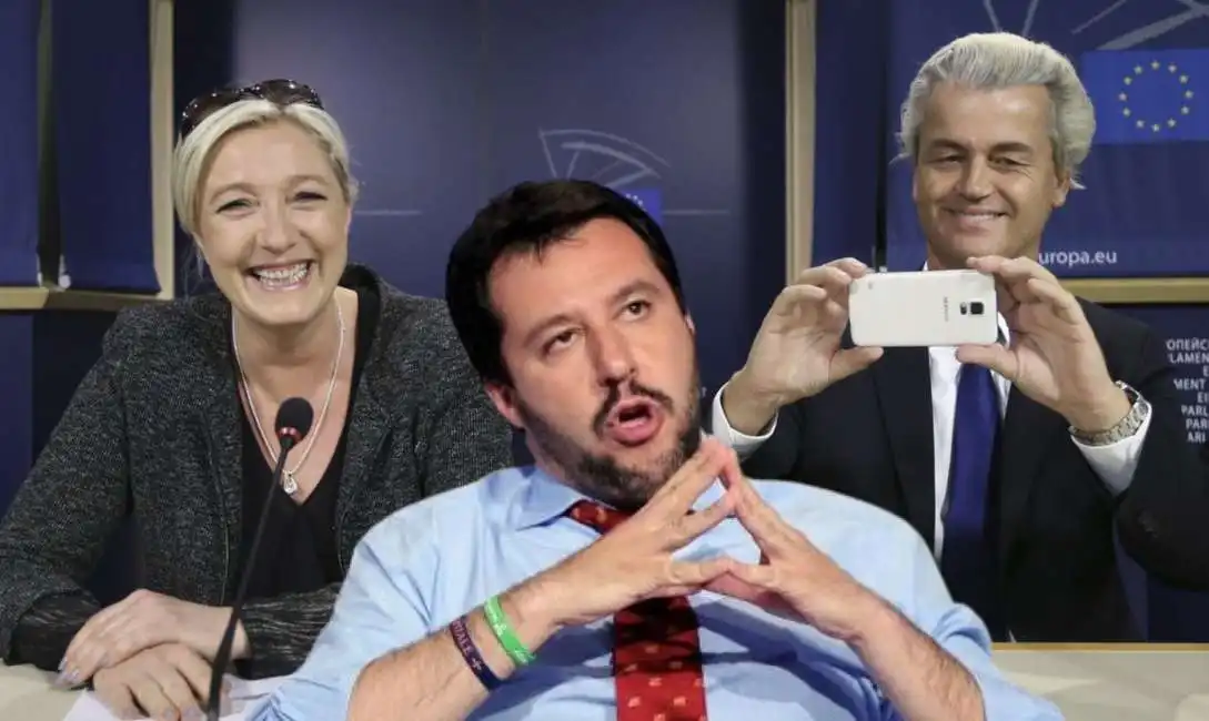 marine le pen geert wilders matteo salvini 