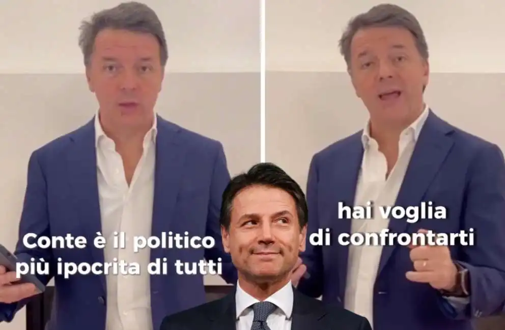 matteo renzi giuseppe conte 