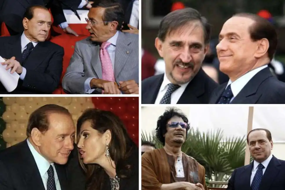 silvio berlusconi gheddafi ignazio la russa daniela santanche gianfranco fini