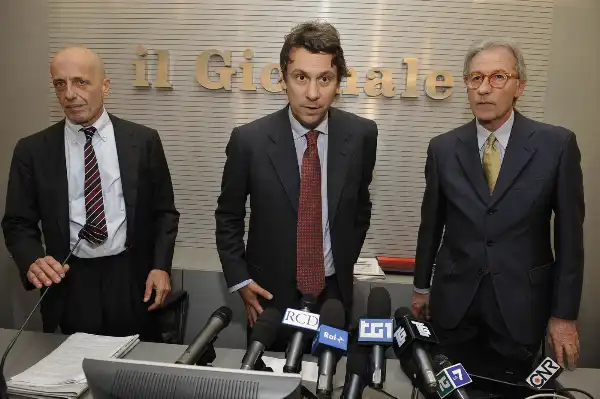 alessandro sallusti - nicola porro - vittorio feltri - 2010 - foto lapresse