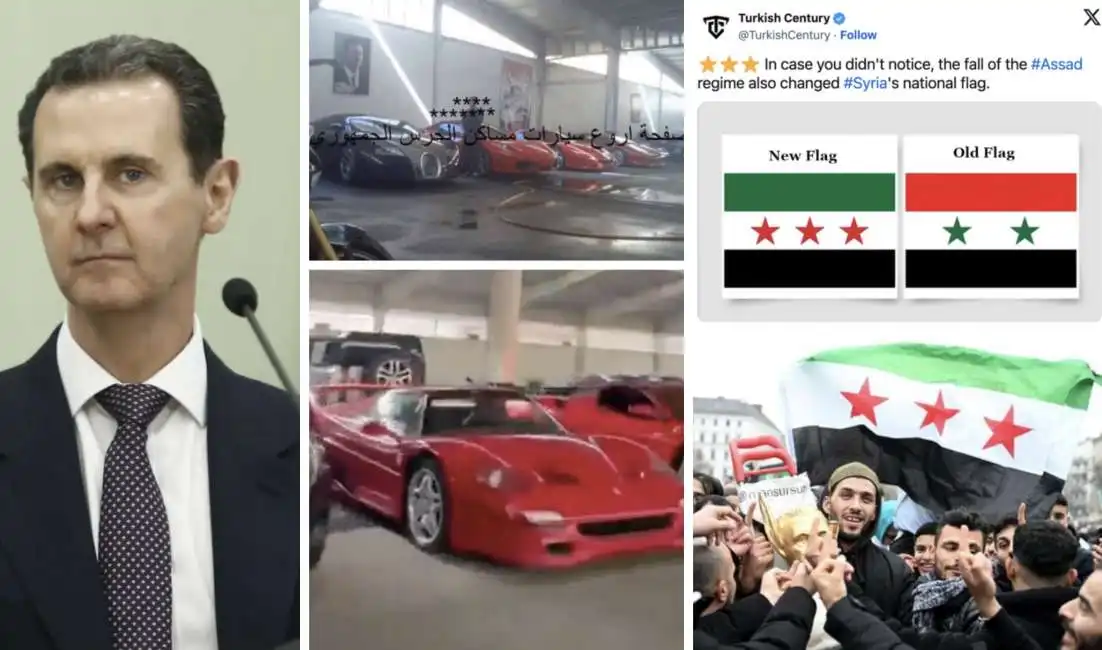 bashar al assad garage bandiera bandiere 