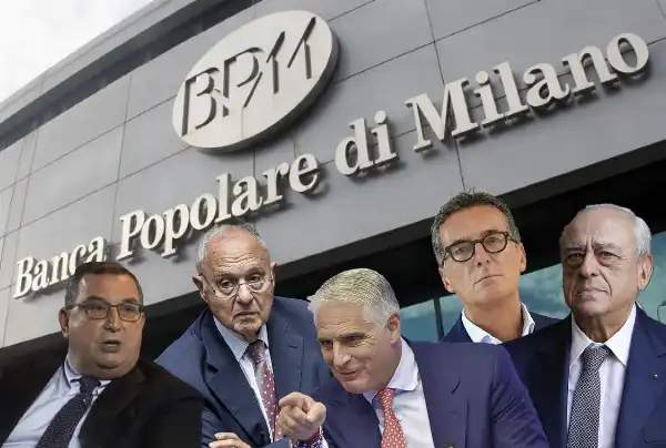 bpm giuseppe castagna - andrea orcel - francesco milleri - paolo savona - gaetano caltagirone