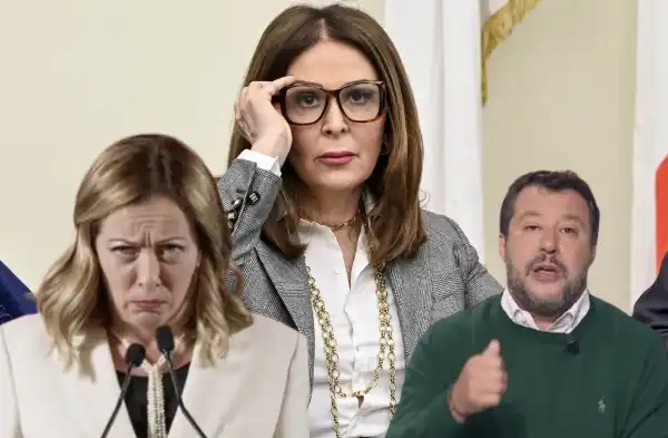 giorgia meloni daniela santanche matteo salvini 