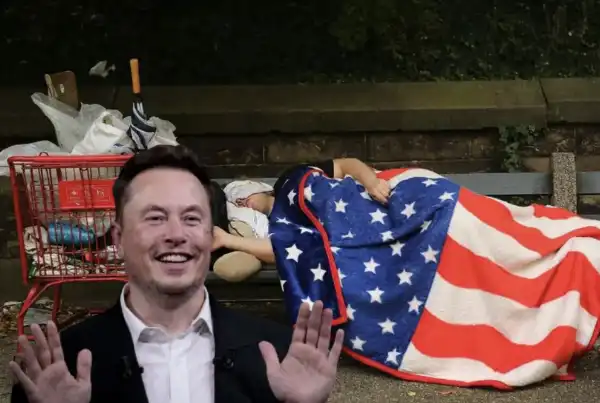 homeless senzatetto stati uniti usa elon musk