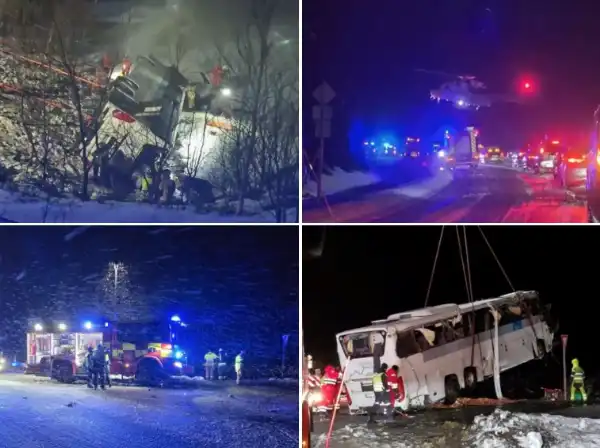 incidente autobus norvegia hadsel 