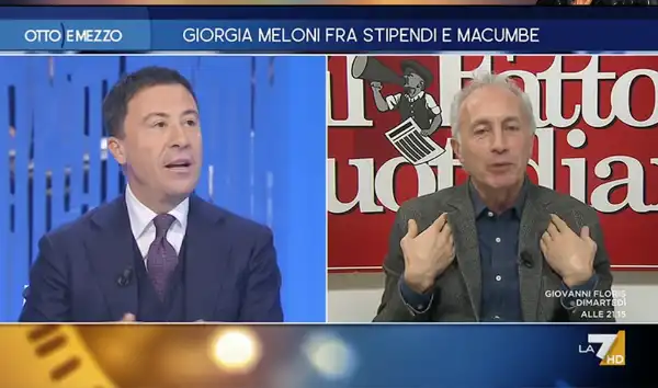 italo bocchino marco travaglio otto e mezzo