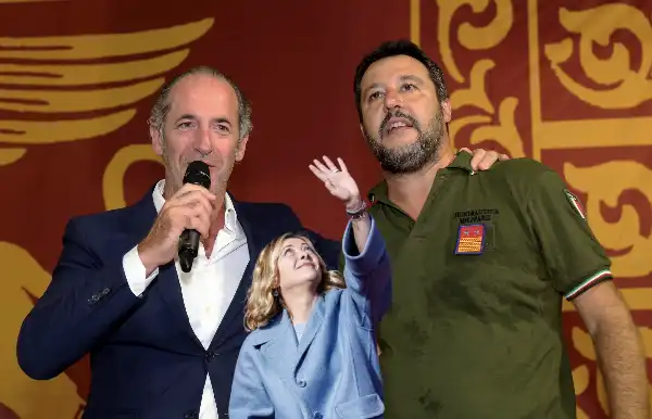 luca zaia giorgia meloni matteo salvini 