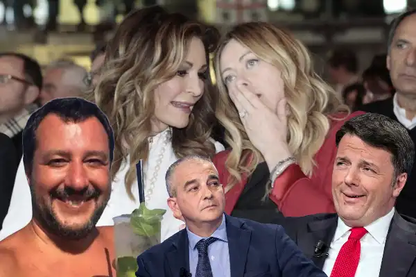 matteo salvini daniela santanche giorgia meloni renzi giovanbattista giovambattista fazzolari 