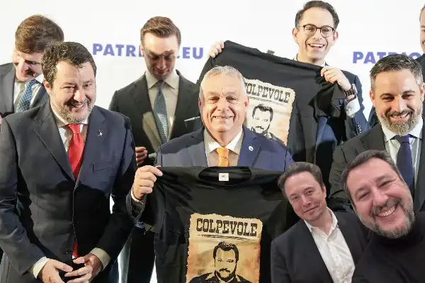 matteo salvini viktor orban santiago abascal elon musk 