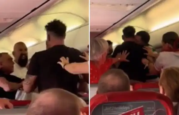 rissa tra passeggeri sul volo jet2 da antalya a leeds