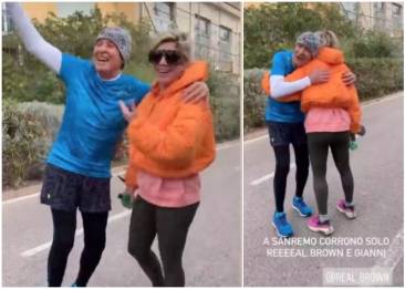 emma marrone e gianni morandi corrono a sanremo