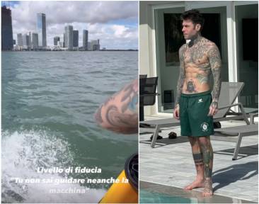 fedez a miami senza chiara ferragni