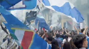 tifosi in festa a napoli