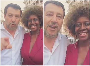 matteo salvini punta su sylvie lumbamba