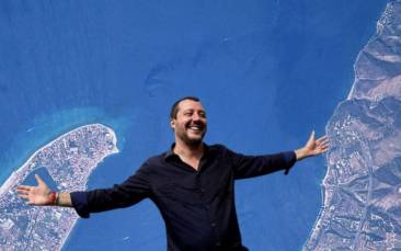 matteo salvini a un giorno da pecora - ponte sullo stretto